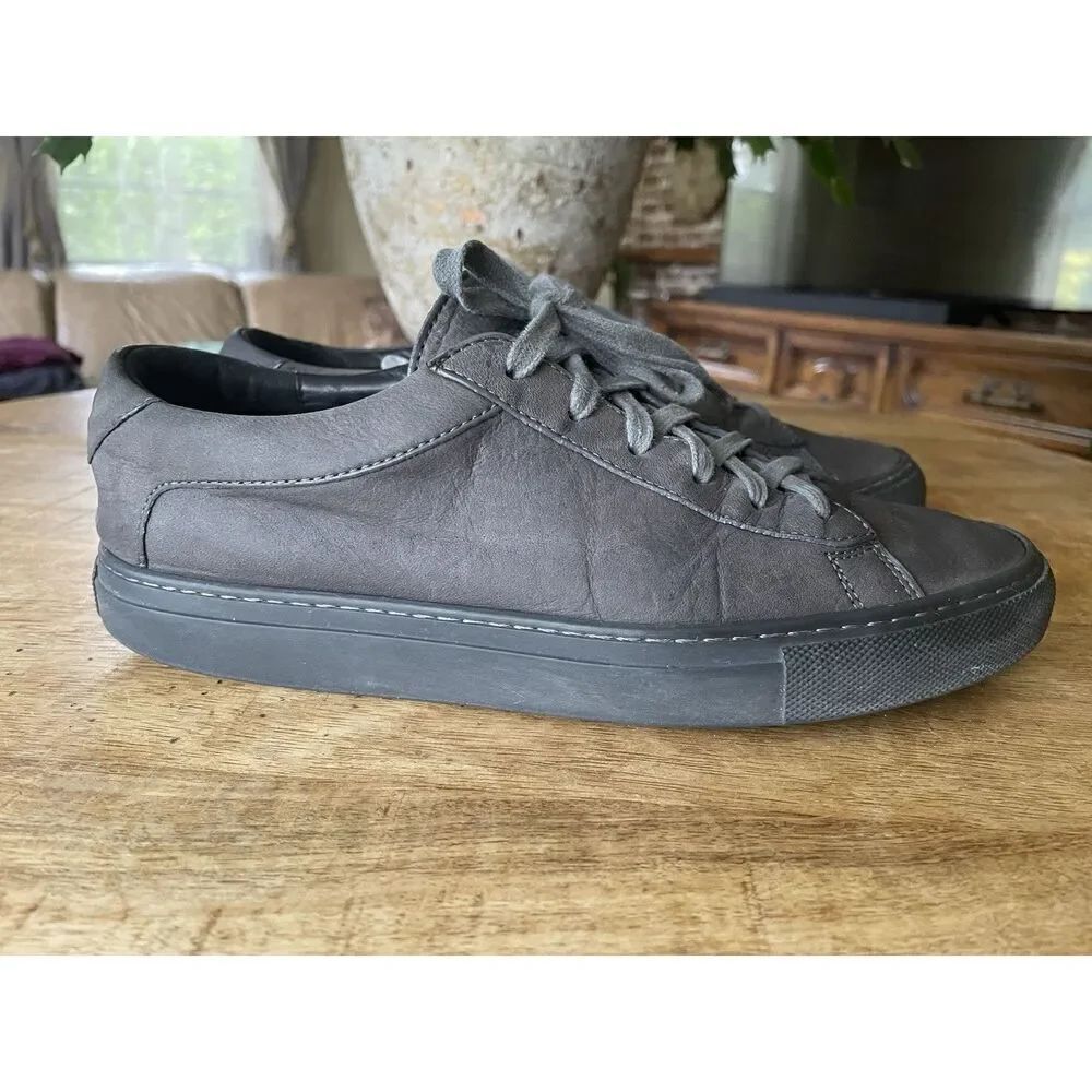 KOIO Vera Pelle Capri Low-Top Italian Genuine Grey Leather Women’s Sneakers 7